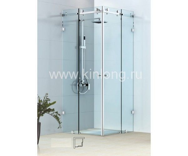05 WTL10050 Соединитель трека 90 град, AISI 304, PSS KINLONG