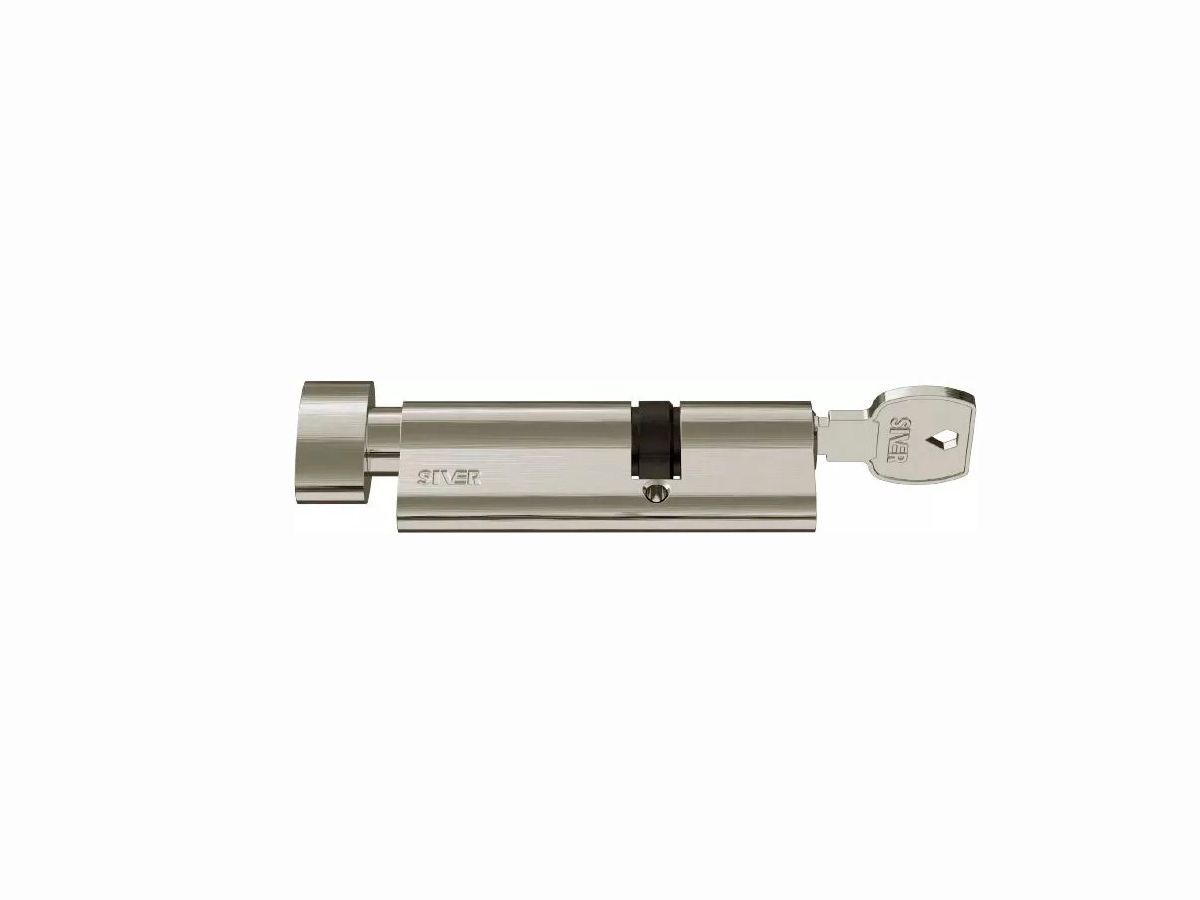 XSXA32B47/G SIVER Цилиндр профильный с ручкой А 32мм / B47мм SIVER