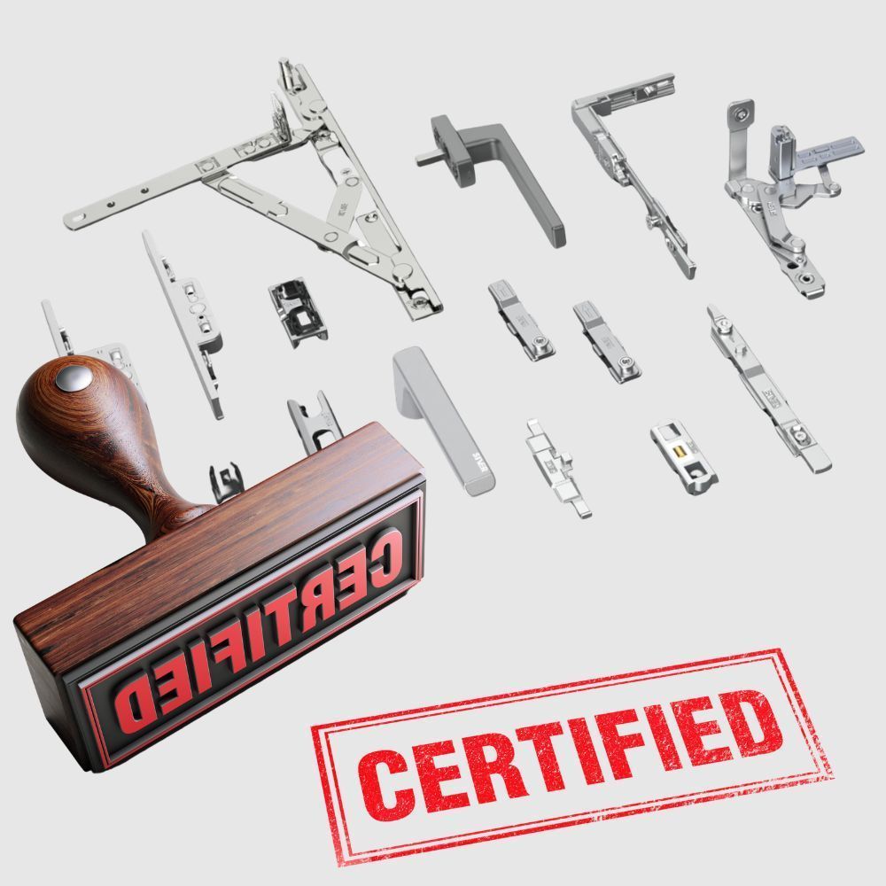 Завершена сертификация фурнитуры для алюминиевых систем торговой марки SIVER Завершена сертификация фурнитуры для алюминиевых систем торговой марки SIVER