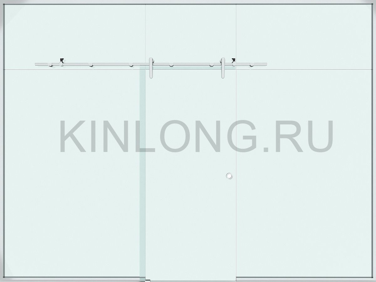 TL700-1G Серия Room. Набор фурнитуры одностворчатый, монтаж на стекло.