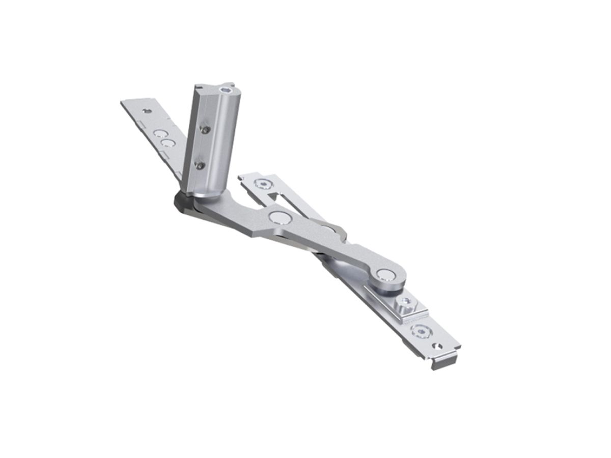 XYHDX163L SIVER Петля нижняя, пов-отк, скрытая, левая, 180°, 70кг, (применяется с XYHPS063L)