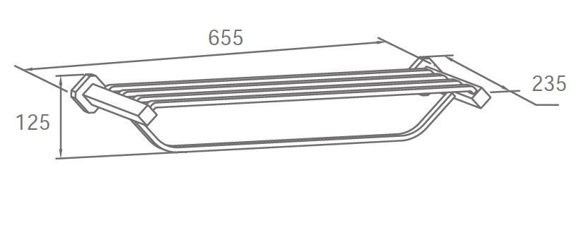 WWG42040 Вешалка для полотенца, AISI 304, SSS 02 WWG42040 Вешалка для полотенца, AISI 304, SSS KINLONG