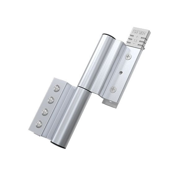 XMJ415L - Дверная видимая петля до 150 кг матовая SIVER