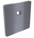 INH503 Торцевая заглушка U поручня INH103 40*40мм, Т=3мм; AISI 304; SSS