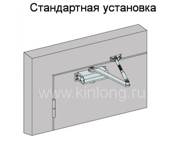 04 B903 Дверной доводчик без фиксации до 65кг EN3 KINLONG