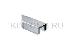 Поручень 40х60х1,5мм с U пазом 24Х24, AISI 316L, SSS