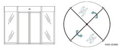 PARD-ZS4000 Карусельная дверь c четырьмя створками