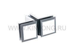 WWB12080 Коннектор стекло-стекло-стекло 180 град. SSS, AISI 304