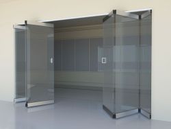 KZD22330 Раздвижная перегородка, 6 стекол, в две стороны