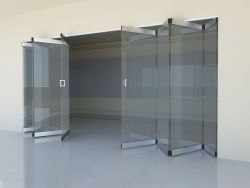 KZD22440 Раздвижная перегородка, 8 стекол, в две стороны