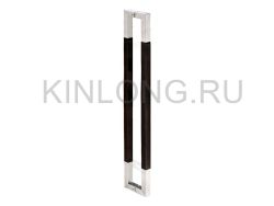KLS31608 Ручка дверная L=800 мм, AISI 304, SSS + wood