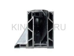 HCU03 Профиль зажимной, T=17,52-25,52мм; H=130, анод. 20мкм; без дек. крышки 