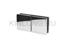 WWB11050 Коннектор стекло-стекло 180 градусов, AISI 304, PSS
